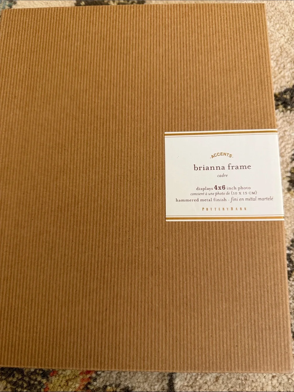 Pottery Barn Brianna Frame - mirror Finish. 4x6.